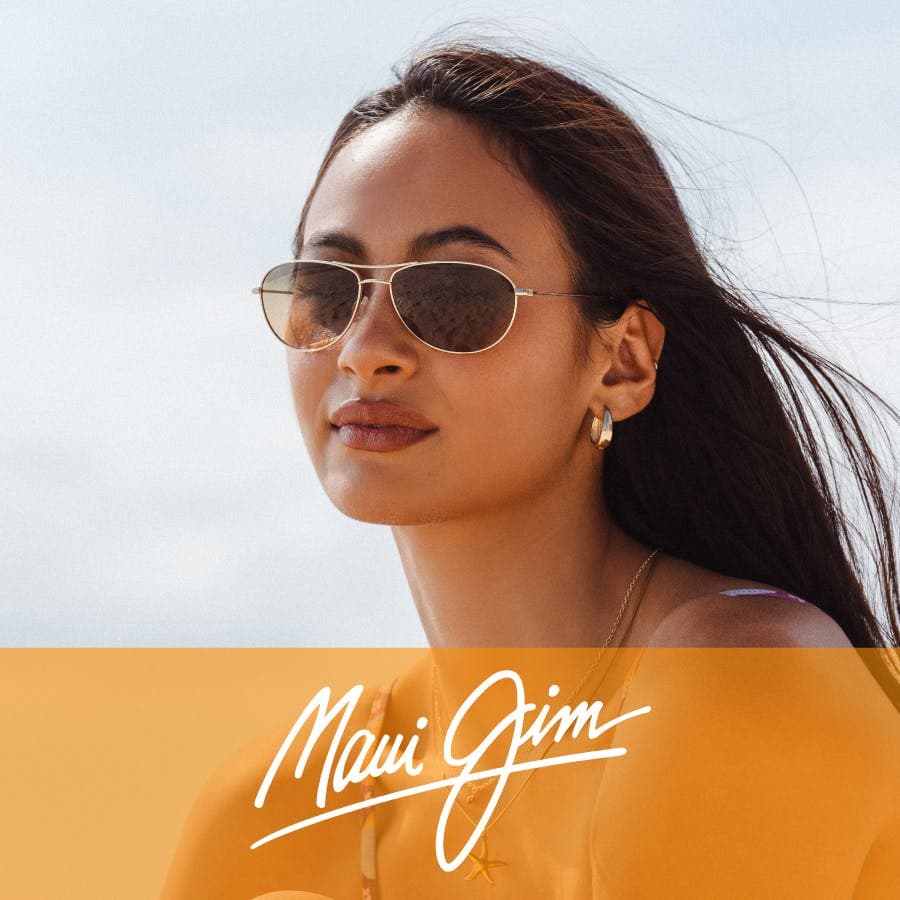 Woman wearing Maui Jim